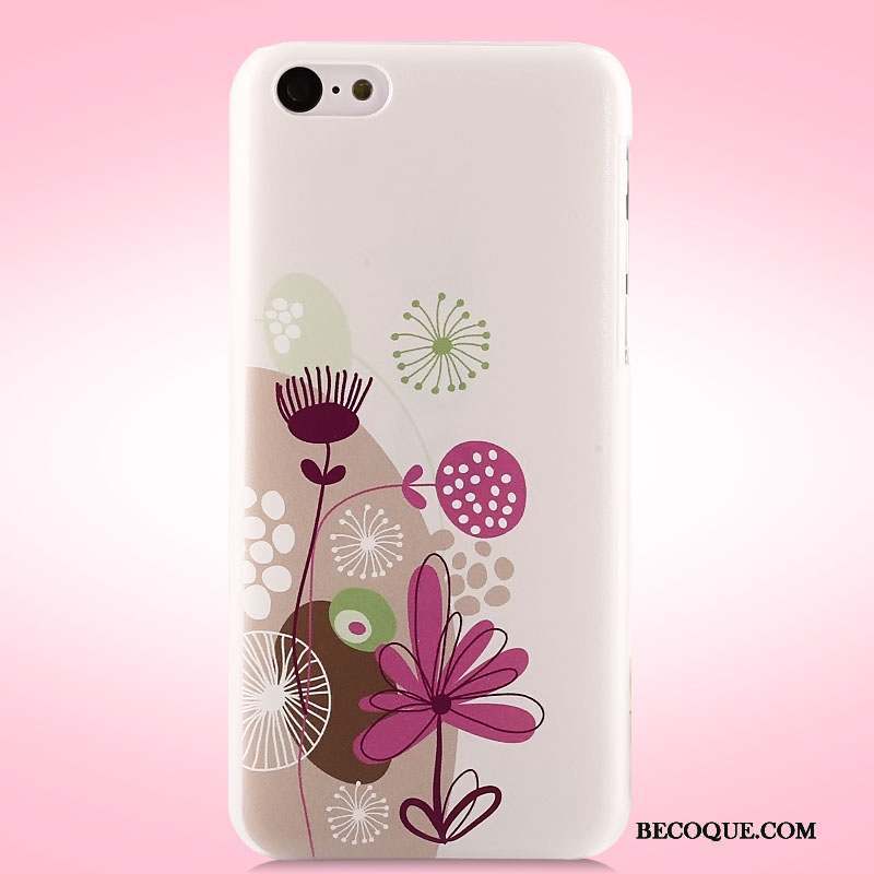 iPhone 5c Coque Tendance Étui Difficile Téléphone Portable Violet Peinture