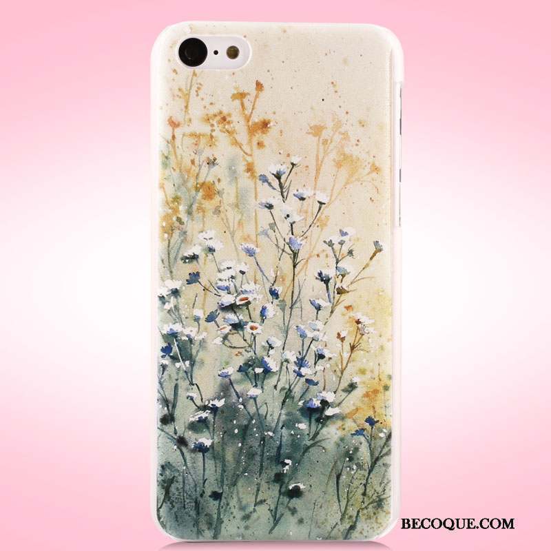 iPhone 5c Coque Tendance Étui Difficile Téléphone Portable Violet Peinture