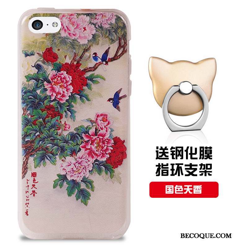 iPhone 5c Fluide Doux Protection Rouge Coque De Téléphone Incassable Personnalisé