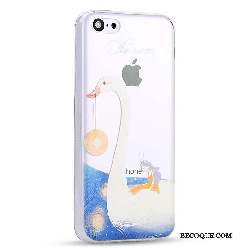 iPhone 5c Étui Téléphone Portable Coque De Téléphone Silicone Bleu Fluide Doux