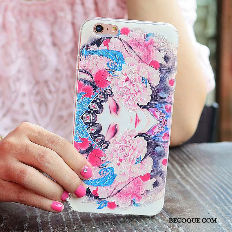 iPhone 6/6s Coque De Téléphone Facebook Créatif Rose Personnalité Protection