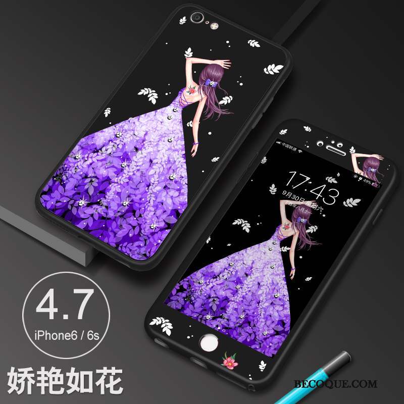iPhone 6/6s Coque De Téléphone Incassable Étui Silicone Fluide Doux Tout Compris