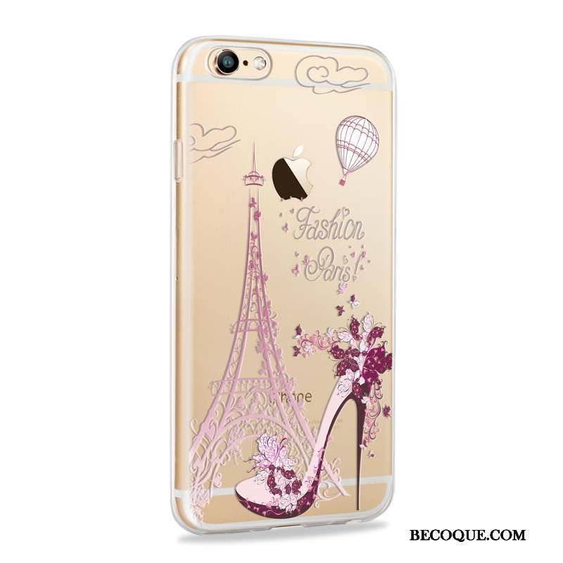 iPhone 6/6s Coque De Téléphone Silicone Fluide Doux Tout Compris Mince Violet
