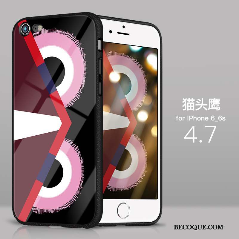 iPhone 6/6s Coque De Téléphone Très Mince Étui Tout Compris Verre Rouge