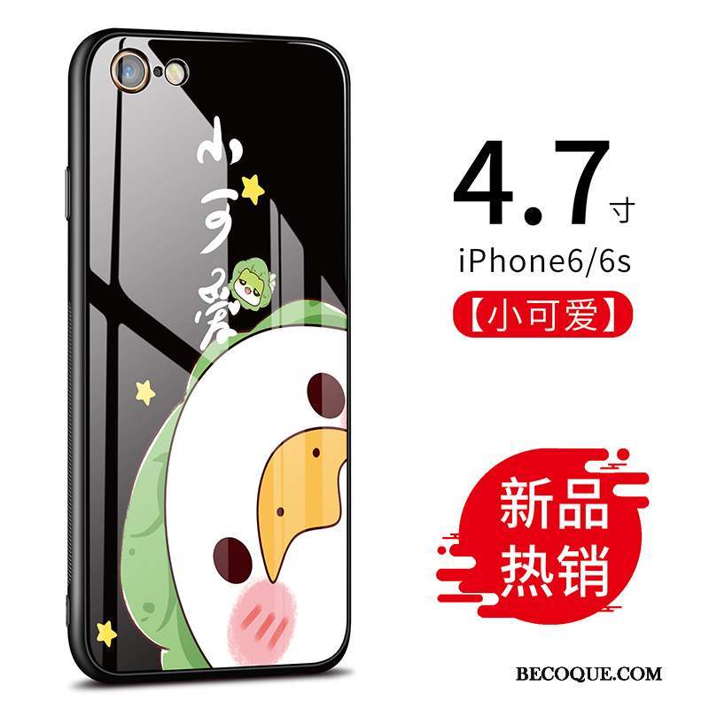 iPhone 6/6s Coque Dessin Animé De Téléphone Verre Difficile Incassable