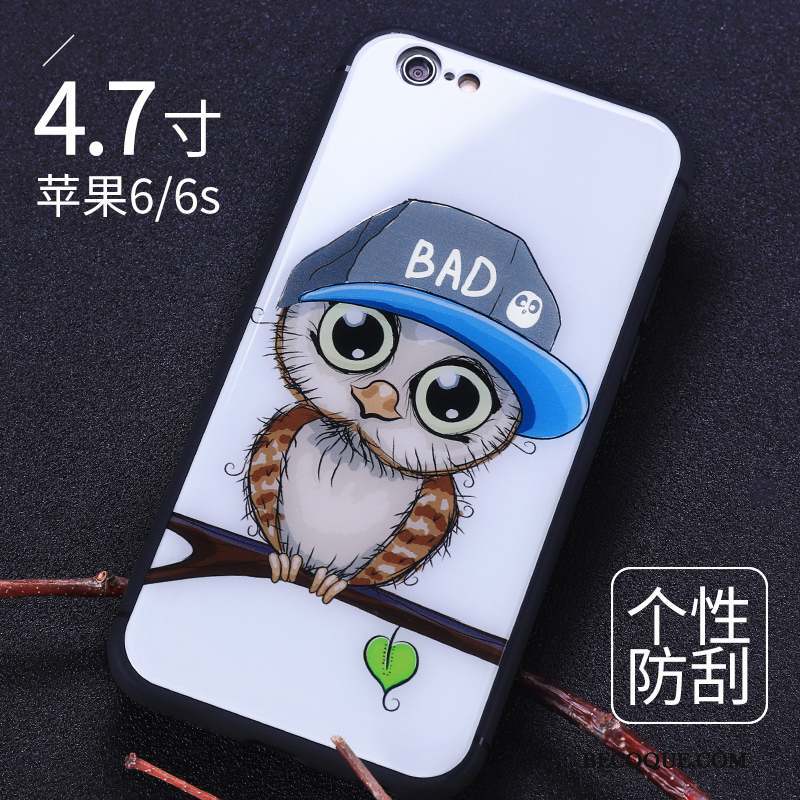 iPhone 6/6s Coque Dessin Animé De Téléphone Verre Difficile Incassable