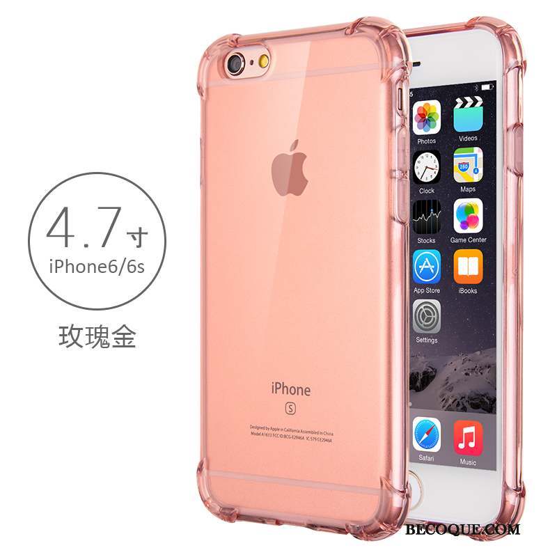 iPhone 6/6s Coque Fluide Doux Transparent Tendance Étui Incassable