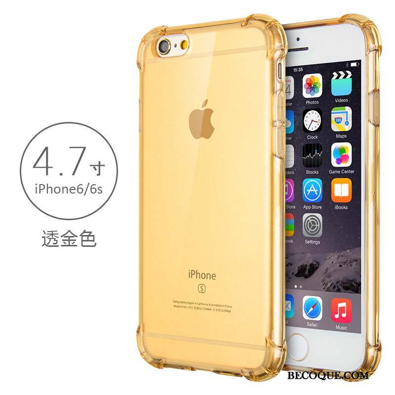 iPhone 6/6s Coque Fluide Doux Transparent Tendance Étui Incassable