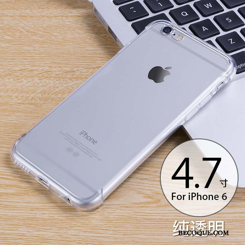 iPhone 6/6s Coque Fluide Doux Transparent Tendance Étui Incassable