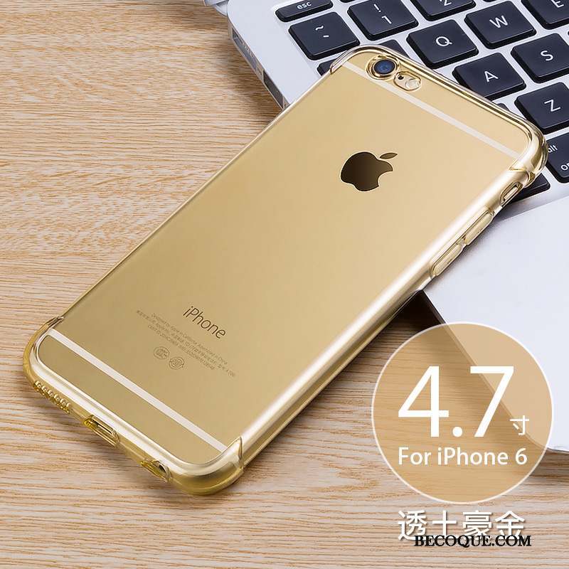 iPhone 6/6s Coque Fluide Doux Transparent Tendance Étui Incassable