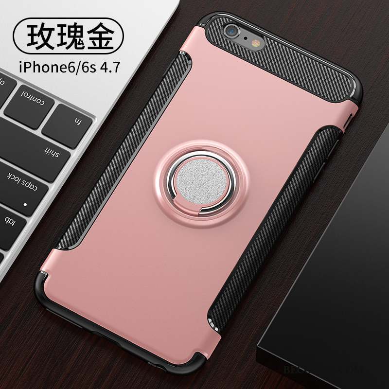 iPhone 6/6s Coque Incassable Support Anneau Marque De Tendance Tout Compris Silicone