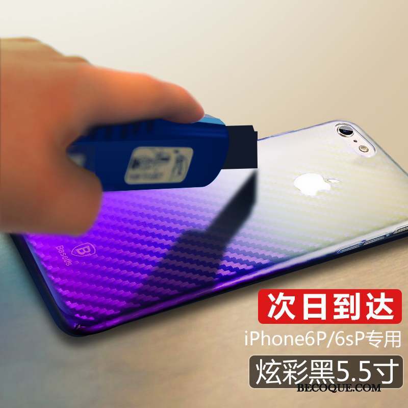 iPhone 6/6s Coque Incassable Tendance Étui Tout Compris Placage Bleu