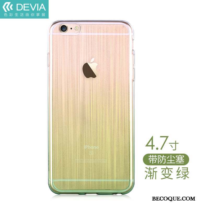iPhone 6/6s Coque Silicone Incassable Transparent Étui Tendance Protection