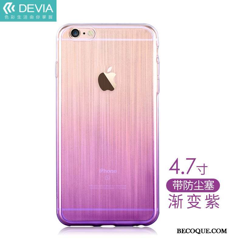 iPhone 6/6s Coque Silicone Incassable Transparent Étui Tendance Protection