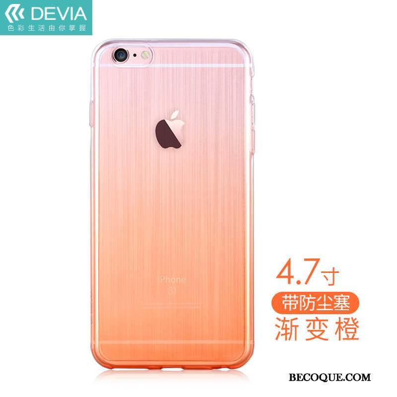 iPhone 6/6s Coque Silicone Incassable Transparent Étui Tendance Protection