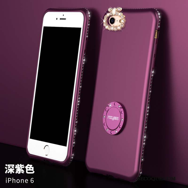 iPhone 6/6s Coque Strass Rouge Nouveau Silicone Étui Tendance