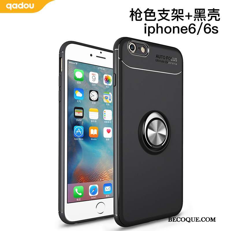 iPhone 6/6s Coque Téléphone Portable Tout Compris Noir Étui Support À Bord