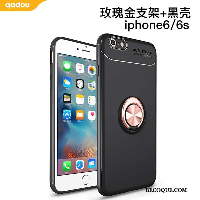 iPhone 6/6s Coque Téléphone Portable Tout Compris Noir Étui Support À Bord