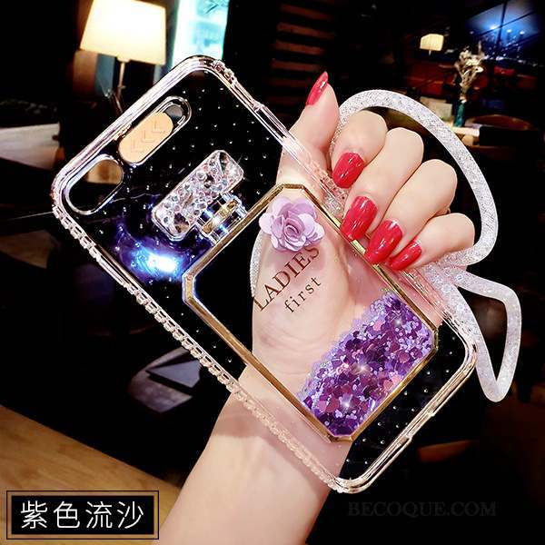 iPhone 6/6s Coque Étui Violet Personnalité Transparent Incassable Tendance