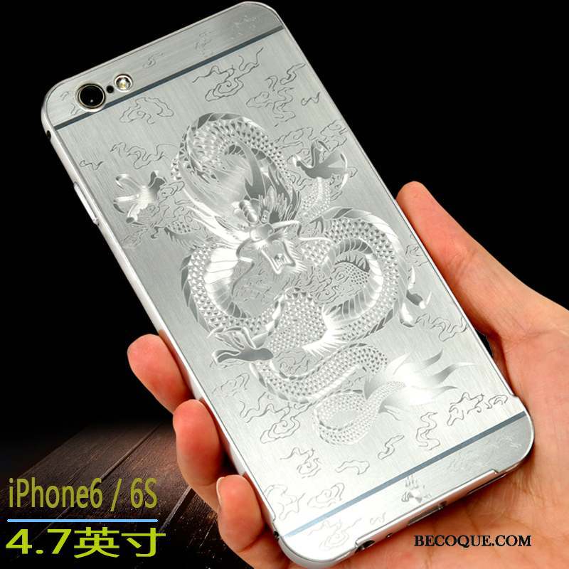 iPhone 6/6s Créatif Coque De Téléphone Incassable Étui Métal Rouge