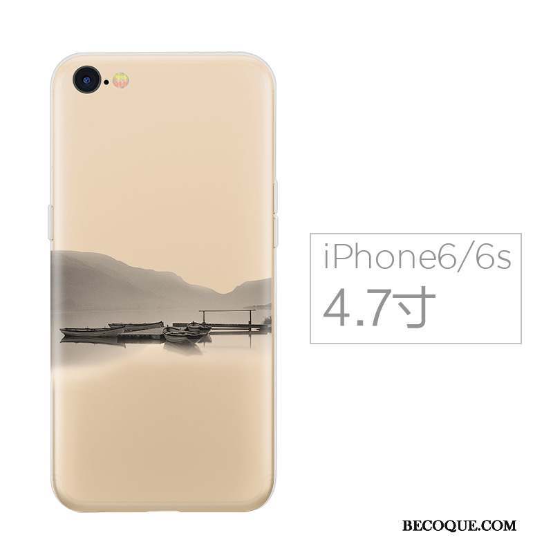 iPhone 6/6s Créatif Coque De Téléphone Silicone Bleu Personnalité Étui