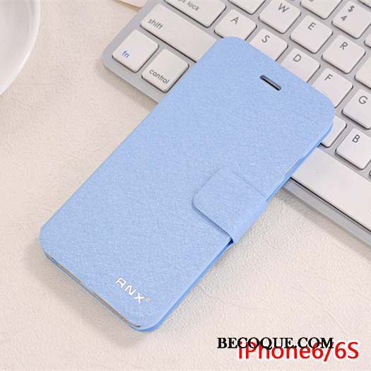 iPhone 6/6s Difficile Protection Incassable Coque De Téléphone Étui En Cuir Bleu