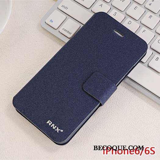 iPhone 6/6s Difficile Protection Incassable Coque De Téléphone Étui En Cuir Bleu