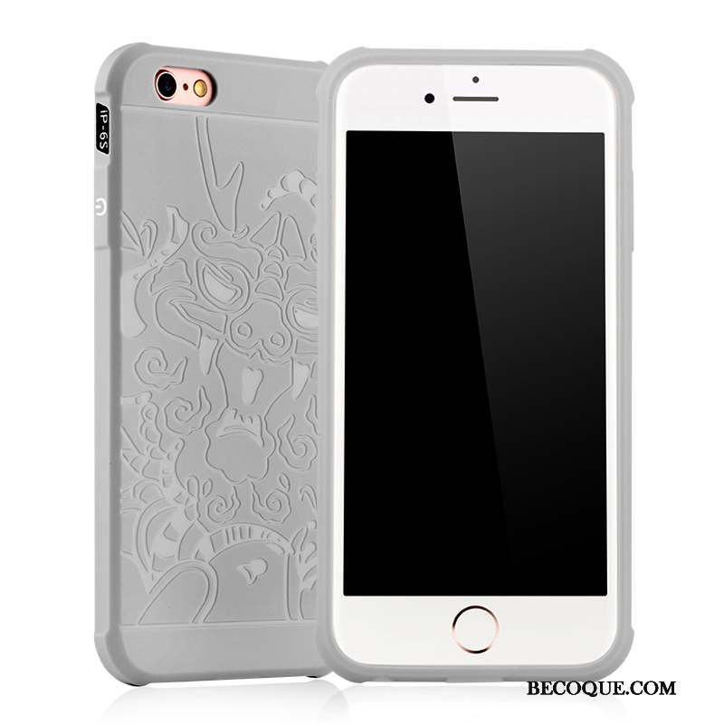 iPhone 6/6s Fluide Doux Incassable Coque De Téléphone Tendance Silicone Tout Compris