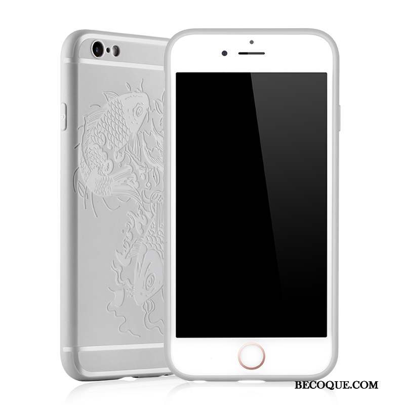 iPhone 6/6s Fluide Doux Incassable Coque De Téléphone Tendance Silicone Tout Compris