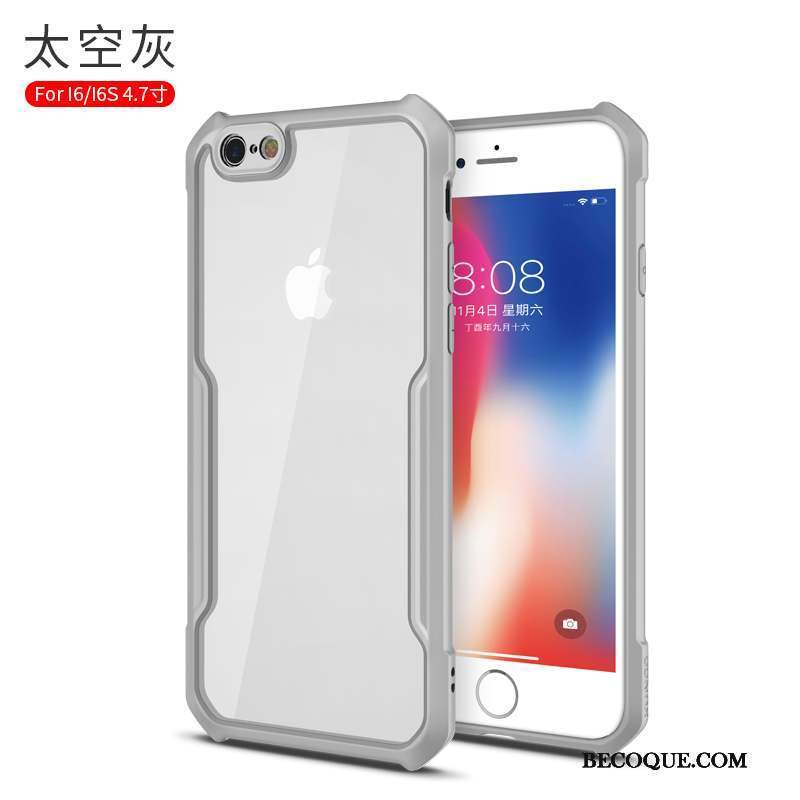 iPhone 6/6s Gris Personnalité Silicone Étui Coque De Téléphone Créatif