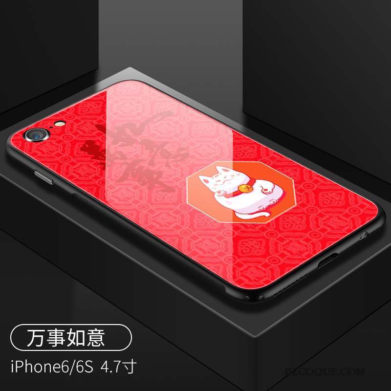 iPhone 6/6s Incassable Nouveau Rouge Tendance Tout Compris Coque De Téléphone