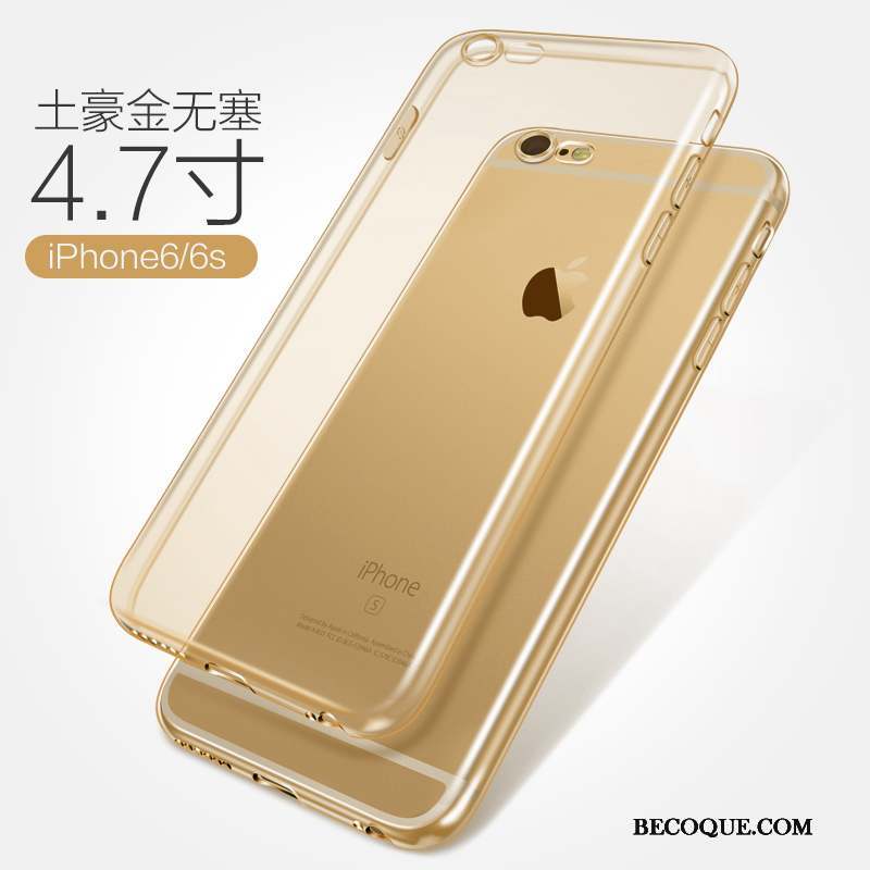 iPhone 6/6s Incassable Protection Fluide Doux Coque De Téléphone Rose Silicone