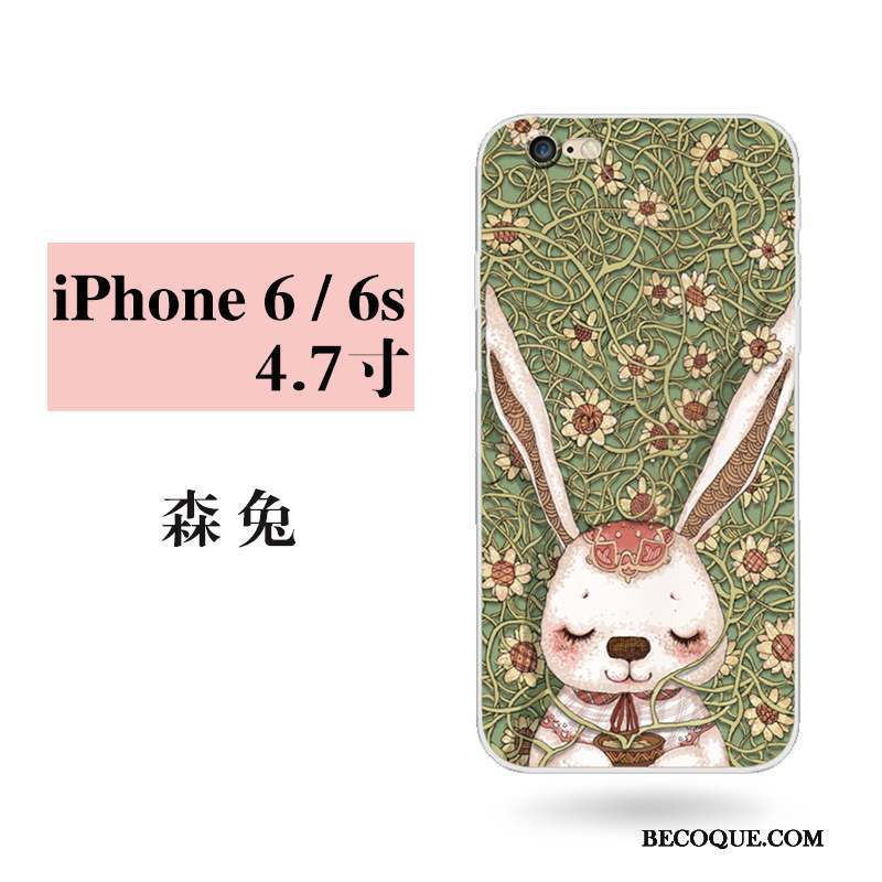 iPhone 6/6s Lapin Frais Mignonne Coque De Téléphone Jaune