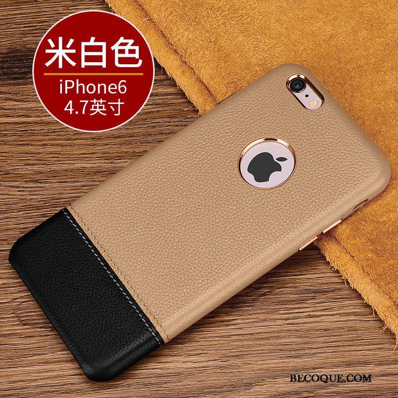 iPhone 6/6s Luxe Incassable Coque De Téléphone Étui Nouveau Cuir Véritable