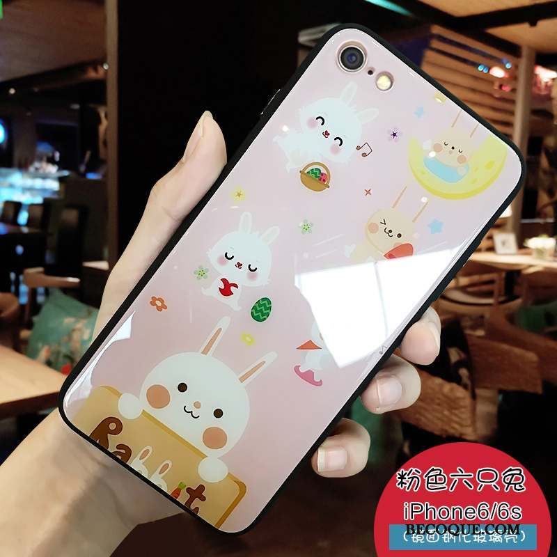 iPhone 6/6s Miroir Protection Coque De Téléphone Chiens Dessin Animé Verre