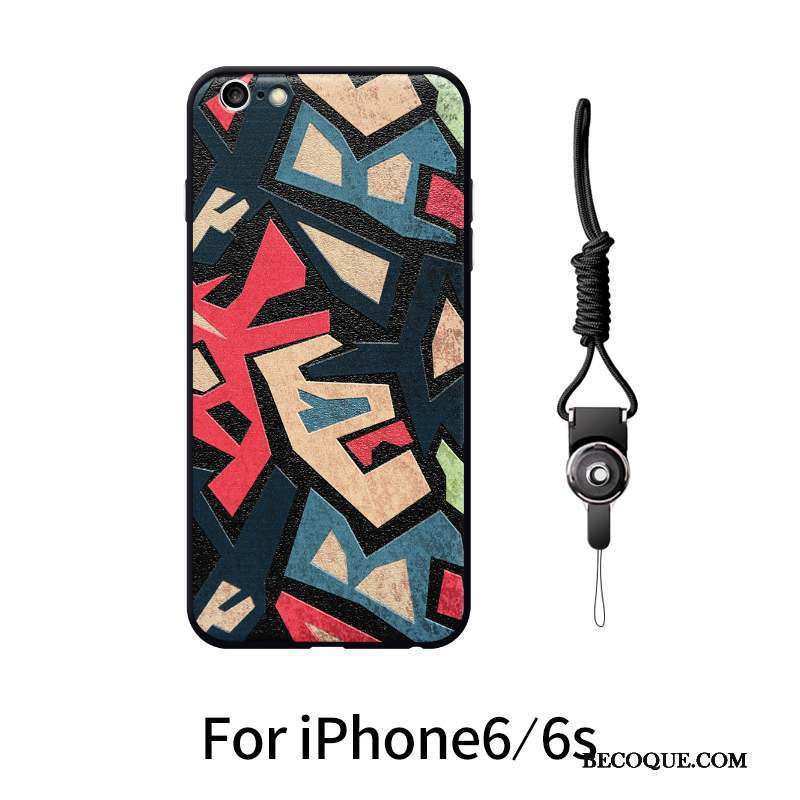 iPhone 6/6s Multicolore Graffiti Coque De Téléphone Personnalité Europe