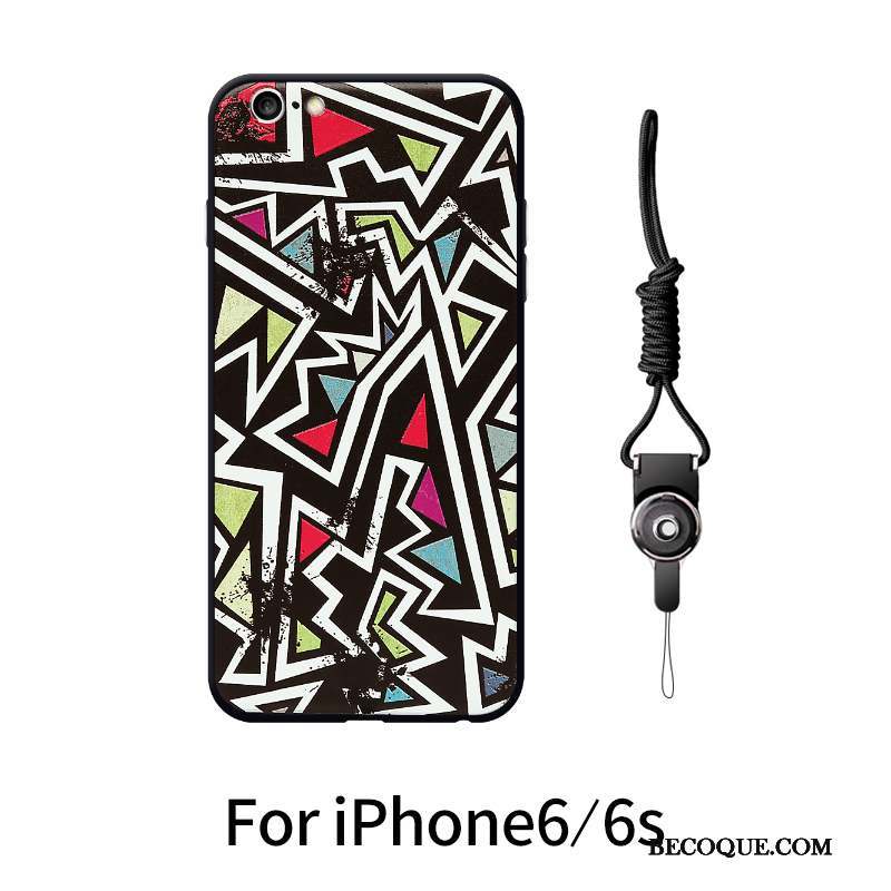 iPhone 6/6s Multicolore Graffiti Coque De Téléphone Personnalité Europe