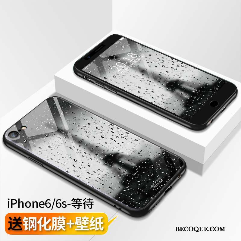 iPhone 6/6s Multicolore Verre Tendance Coque De Téléphone Incassable Silicone