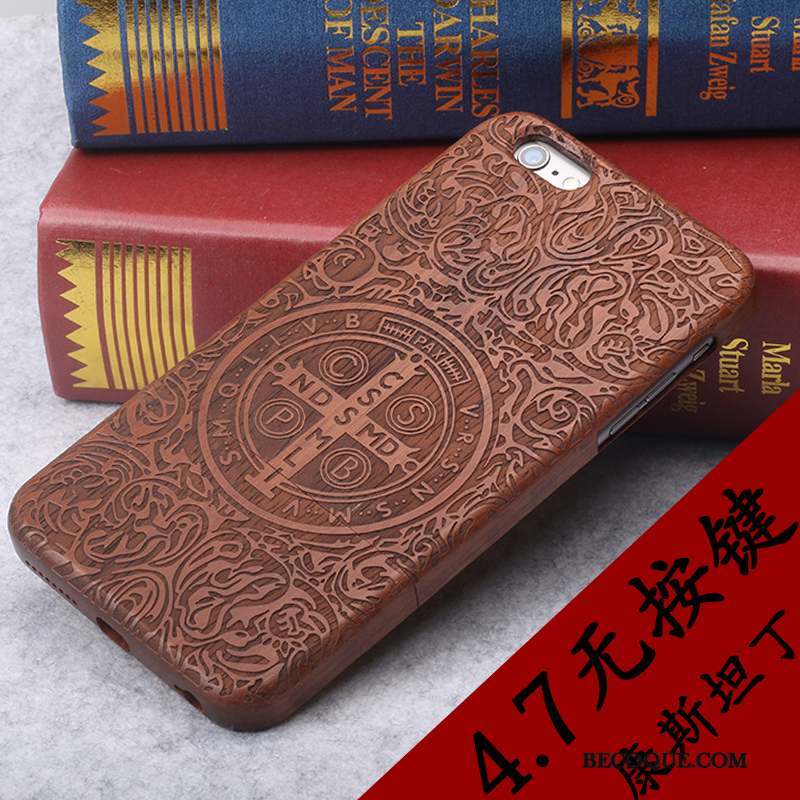 iPhone 6/6s Nouveau En Bois Luxe Personnalité Bois Massif Coque De Téléphone