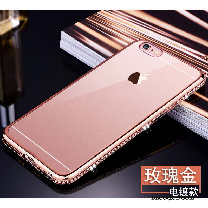 iPhone 6/6s Or Rose Tout Compris Tendance Coque De Téléphone Fluide Doux Ornements Suspendus