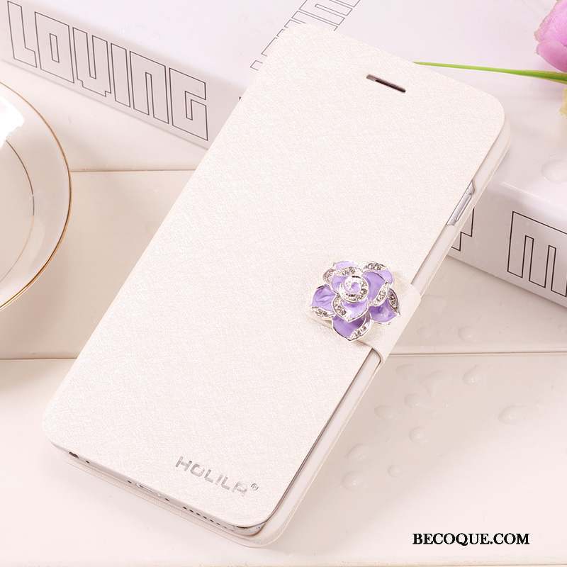 iPhone 6/6s Plus Blanc Étui Coque De Téléphone Incassable Clamshell Étui En Cuir