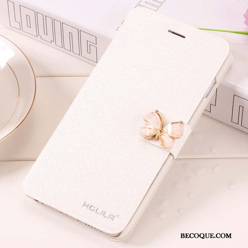 iPhone 6/6s Plus Blanc Étui Coque De Téléphone Incassable Clamshell Étui En Cuir