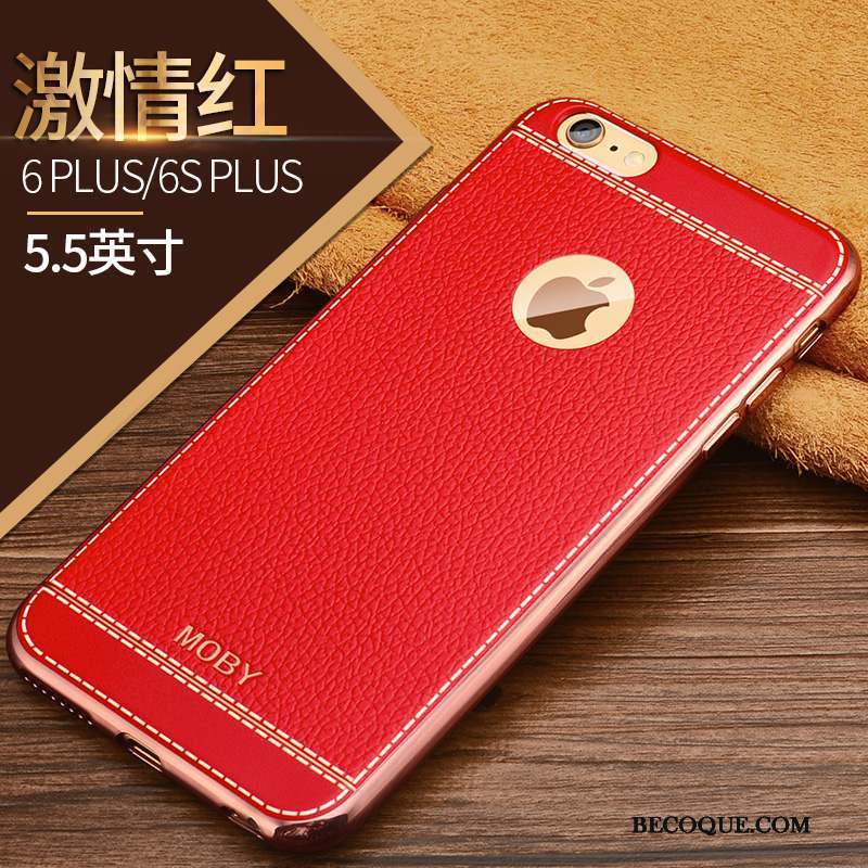 iPhone 6/6s Plus Border Étui Coque De Téléphone Fluide Doux Protection Silicone