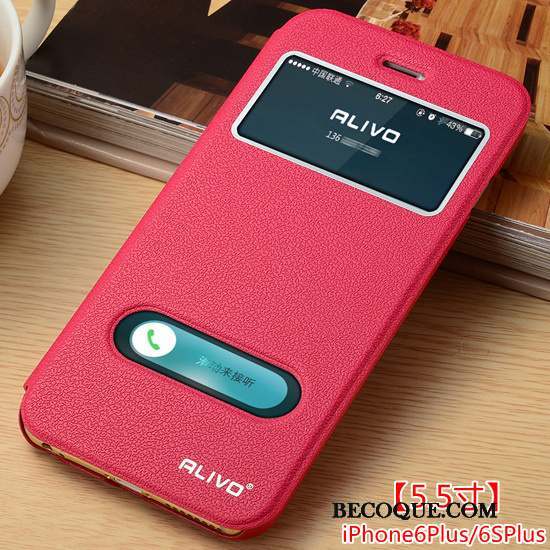 iPhone 6/6s Plus Clamshell Étui Coque Étui En Cuir Créatif De Téléphone