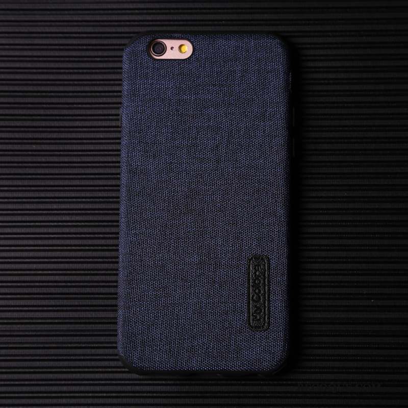 iPhone 6/6s Plus Coque De Téléphone Bleu Personnalité Délavé En Daim Incassable Créatif