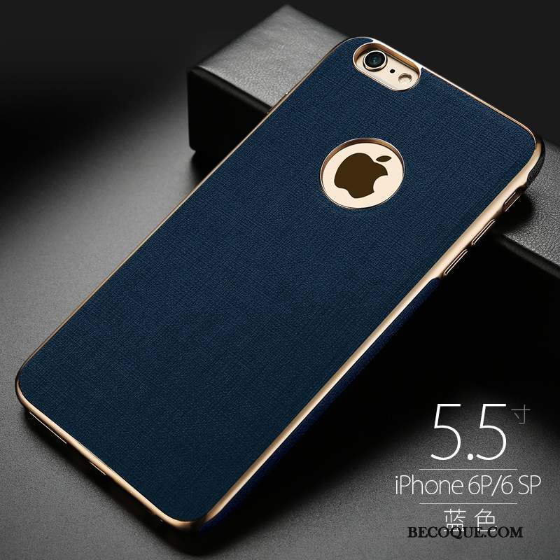 iPhone 6/6s Plus Coque De Téléphone Incassable Fluide Doux À Bord Bleu Magnétisme