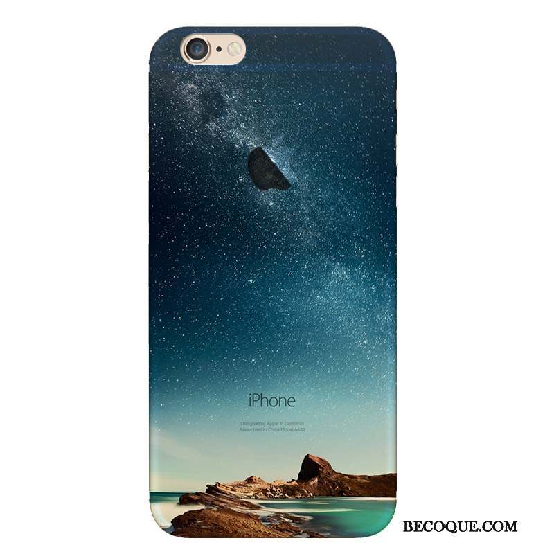 iPhone 6/6s Plus Coque De Téléphone Personnalité Silicone Paysage Tendance Transparent