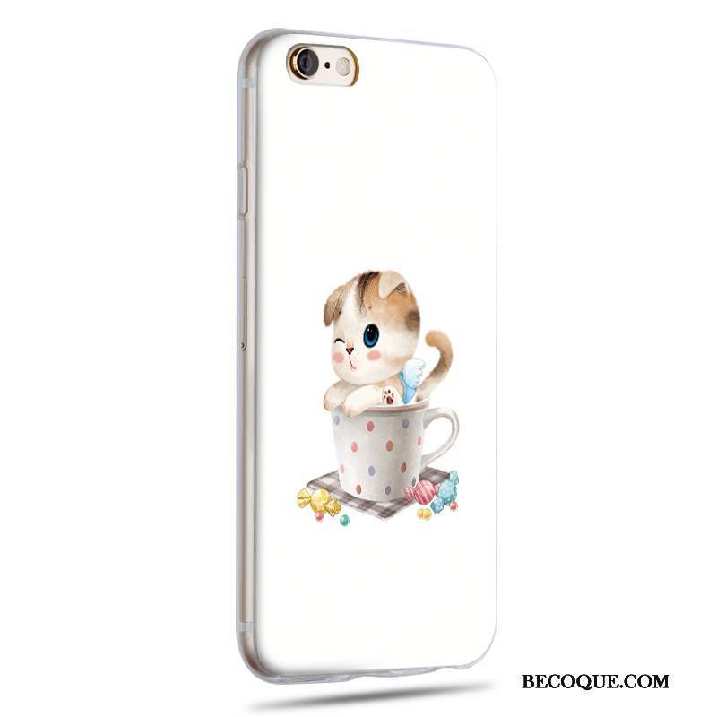 iPhone 6/6s Plus Coque De Téléphone Protection Bleu Dessin Animé Silicone Fluide Doux