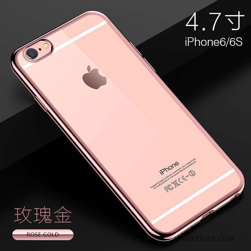 iPhone 6/6s Plus Coque De Téléphone Très Mince Transparent Incassable Tendance Silicone