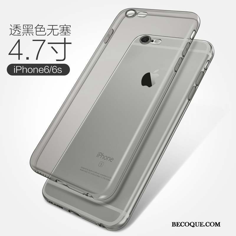 iPhone 6/6s Plus Coque Fluide Doux Protection Étui Rose Incassable Silicone